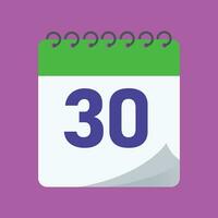 daily calendar number vector design