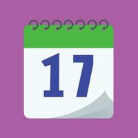 daily calendar number vector design