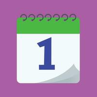 daily calendar number vector design