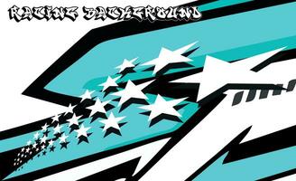 Graphic abstract stripe racing background vector