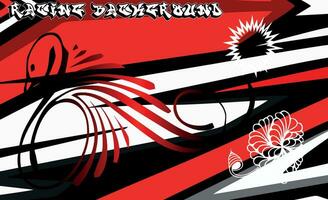 Graphic abstract stripe racing background vector