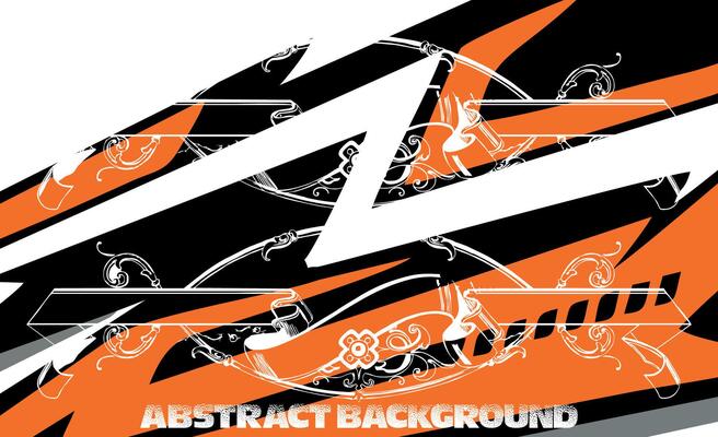 Graphic abstract stripe racing background kit designs for wrap vehicle, race car, rally, adventure and livery