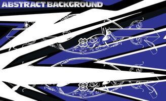 Graphic abstract stripe racing background kit designs for wrap vehicle, race car, rally, adventure and livery vector