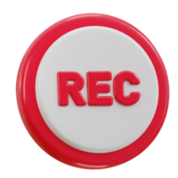 3d recording icon illustration png