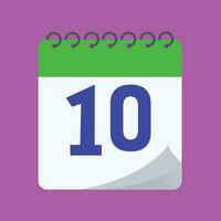 daily calendar number vector design