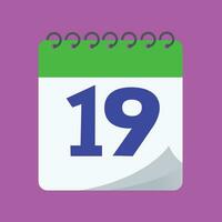 daily calendar number vector design