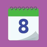 daily calendar number vector design