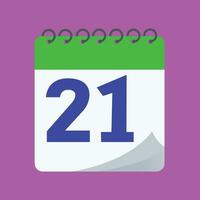 daily calendar number vector design