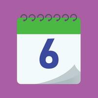 daily calendar number vector design