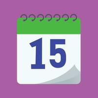 daily calendar number vector design