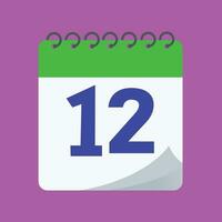 daily calendar number vector design