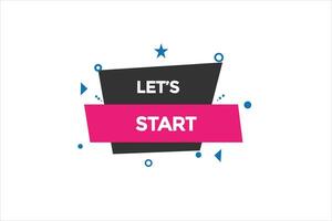 new  l'est start modern, website, click button, level, sign, speech, bubble  banner, vector