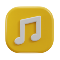 3d music icon png