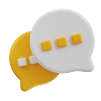 3d chatting icon illustration png