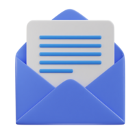 3d envelop e-mail bericht doos icoon png