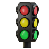 3d traffic light icon png
