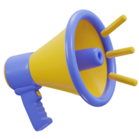 megaphone icon 3d render png