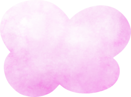 roze waterverf wolk png