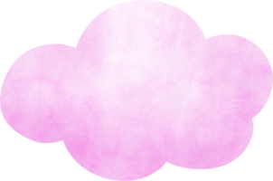 roze waterverf wolk png