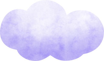 violet aquarelle nuage png