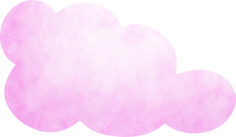 rose aquarelle nuage png