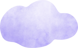 viola acquerello nube png