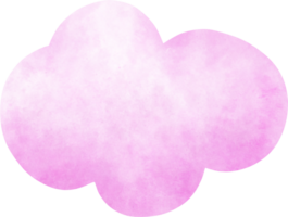 rosa acquerello nube png