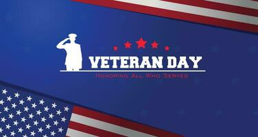 Veterans day design. Honoring all who served. Veteran's Day illustration with American flag and soldiers. 11 Th November. Memorial Day, Patriot Vector.  illustration vector background