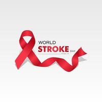 World Stroke day is observed every year on October 29, raise awareness the prevention and treatment the condition vector