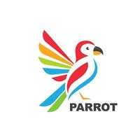 parrot illustration vector icon design