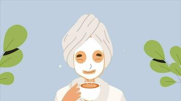 Cartoon Facial Mask Skin Care video