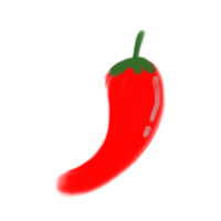 Red Spicy Chilly Vegetable Doodle png