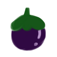 violet mangoustan fruit griffonnage png