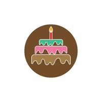 Cake logo vector ilustration