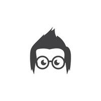 geek boy icon vector illustration design