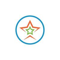 estrella logo icono vector ilustración