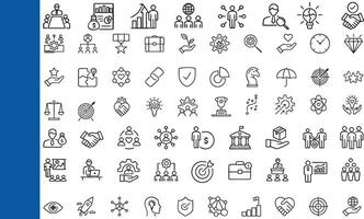 Stakeholder editable stroke icons set. Business, teamwork, trade unions, suppliers, government, customers, creditors, community, investors and partners. Vector