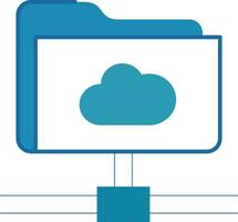 Cloud Network Folder vector