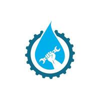 plumbing vector illustration logo icon