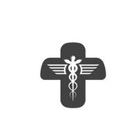 medical snake vector icon illustration