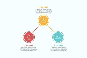 Presentation Business Circle Infographic Template With 3 Step Elements Vector Illustration