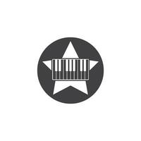 piano icono vector ilustración diseño