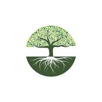 Tree icon logo template vector