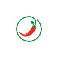 Chili logo icon vector illustration design