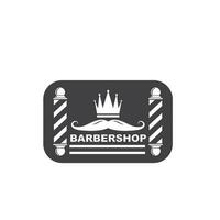 Barbero tienda icono logo vector icono