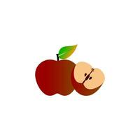 manzana Fruta icono diseño vector plantillas