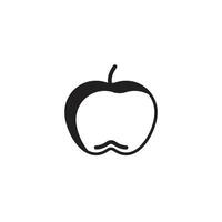 apple fruit icon design vector templates