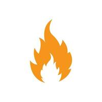 fuego, llama, logotipo, icono, vector, ilustración, diseño vector