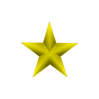 Yellow Five Pointed Star, Star Clipart, image with transparent background. png