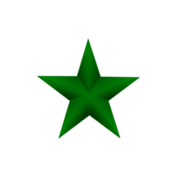 Sombrio verde cinco aguçado estrela, Estrela clipart, imagem com transparente fundo. png